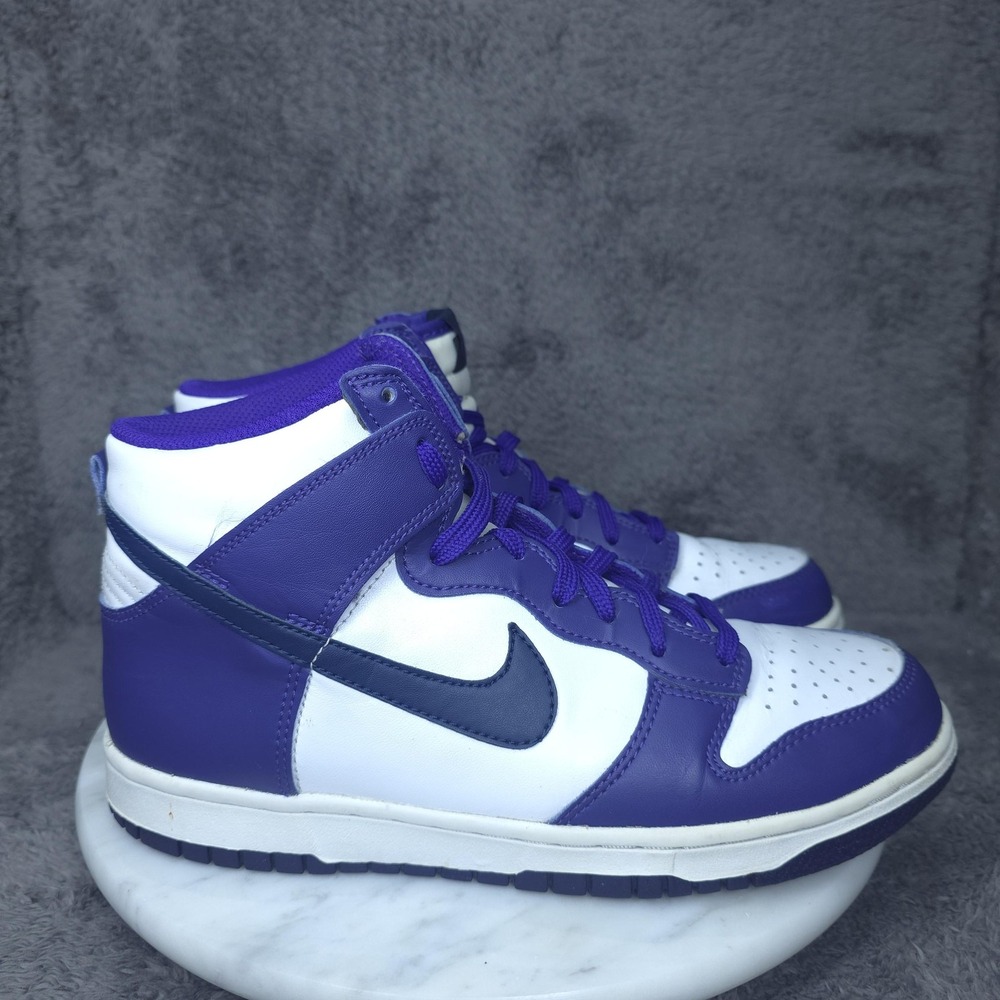 Nike Dunk High Shoes Youth Size 7Y Purple White Basketball Sneakers DH9751-100